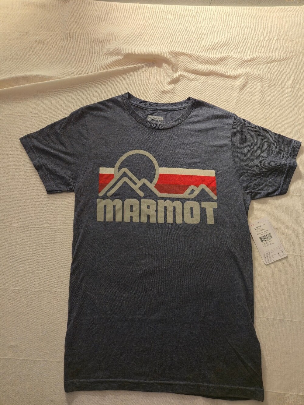 Marmot Coastal Tee SS in Arctic Navy Heather Size Small NWT